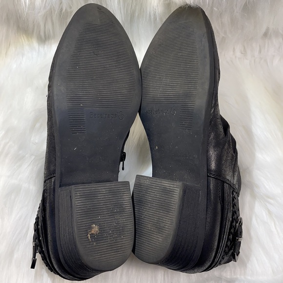 BareTraps Guenna Black Ankle Boots w/ Chain and Straps Detail - Picture 13 of 14